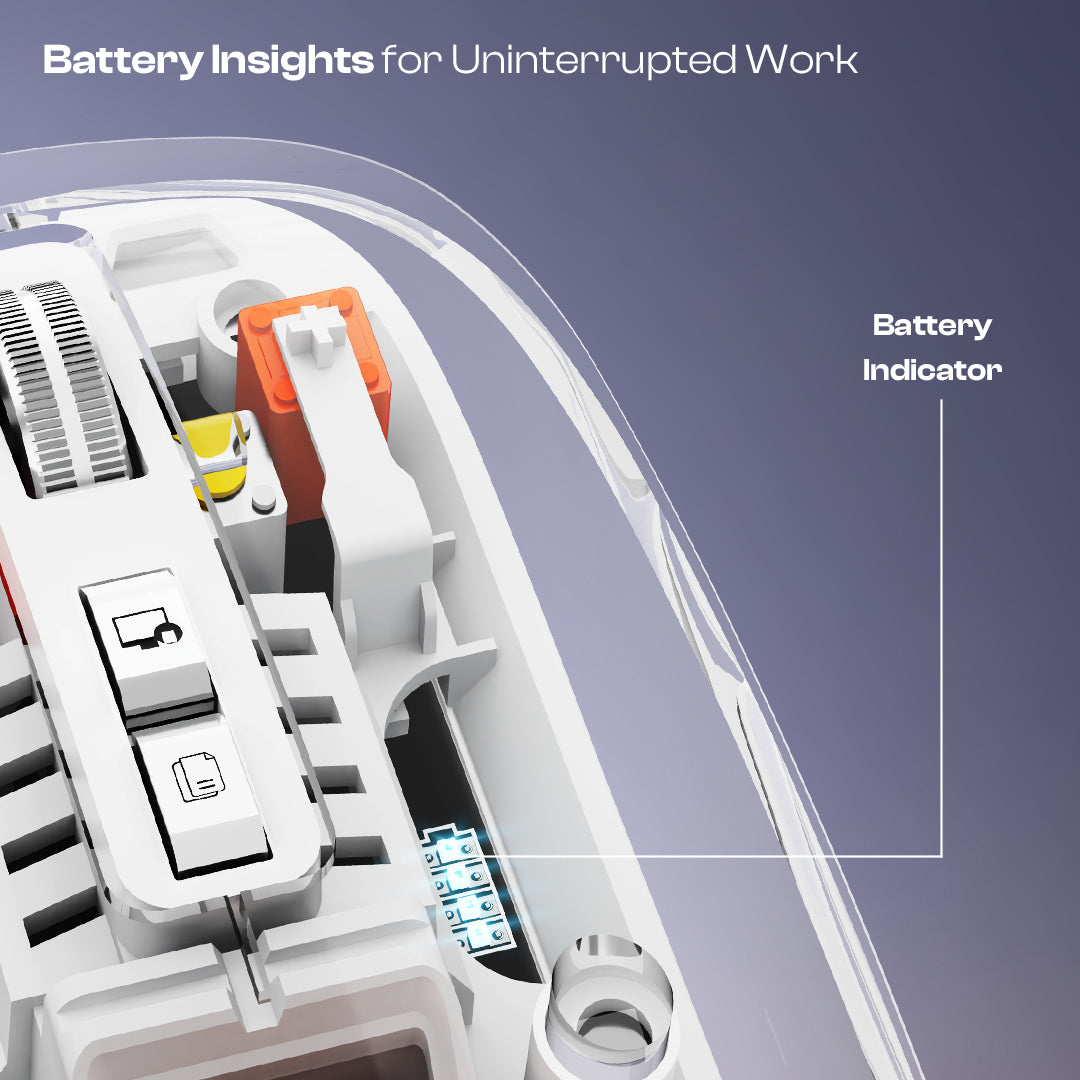 Trendy Plus 2.4G & Dual BT(v3.0 & v5.2) Wireless Mouse With Desktop Lock Key- White (LWM-801)