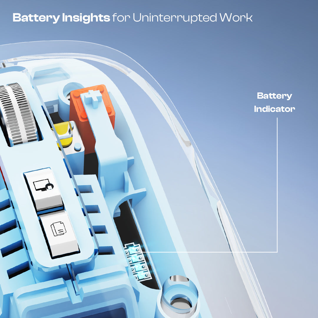 Trendy Plus 2.4G & Dual BT(v3.0 & v5.2) Wireless Mouse With Desktop Lock Key- Blue (LWM-801)