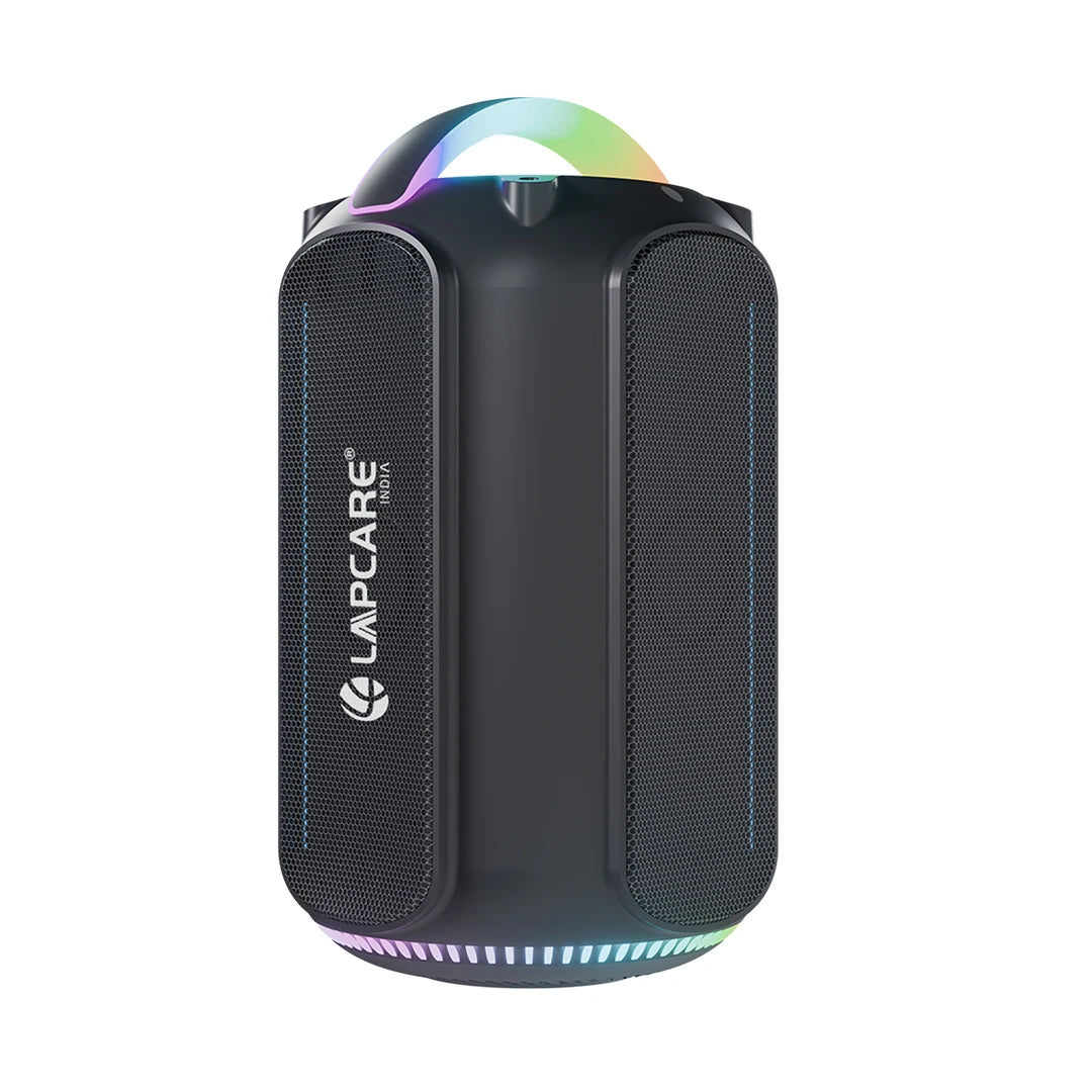 Hexon 80W Bluetooth Party Speaker With RGB Lights, Wireless Mic & Guitar Connectivity (LBS-222)