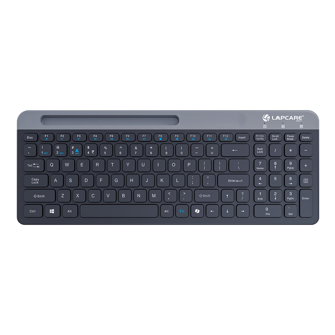 Readmii 2.4GHz Wireless & Bluetooth 5.1 Rechargeable Keyboard with AI Assistant Key- Black (LWK-816)