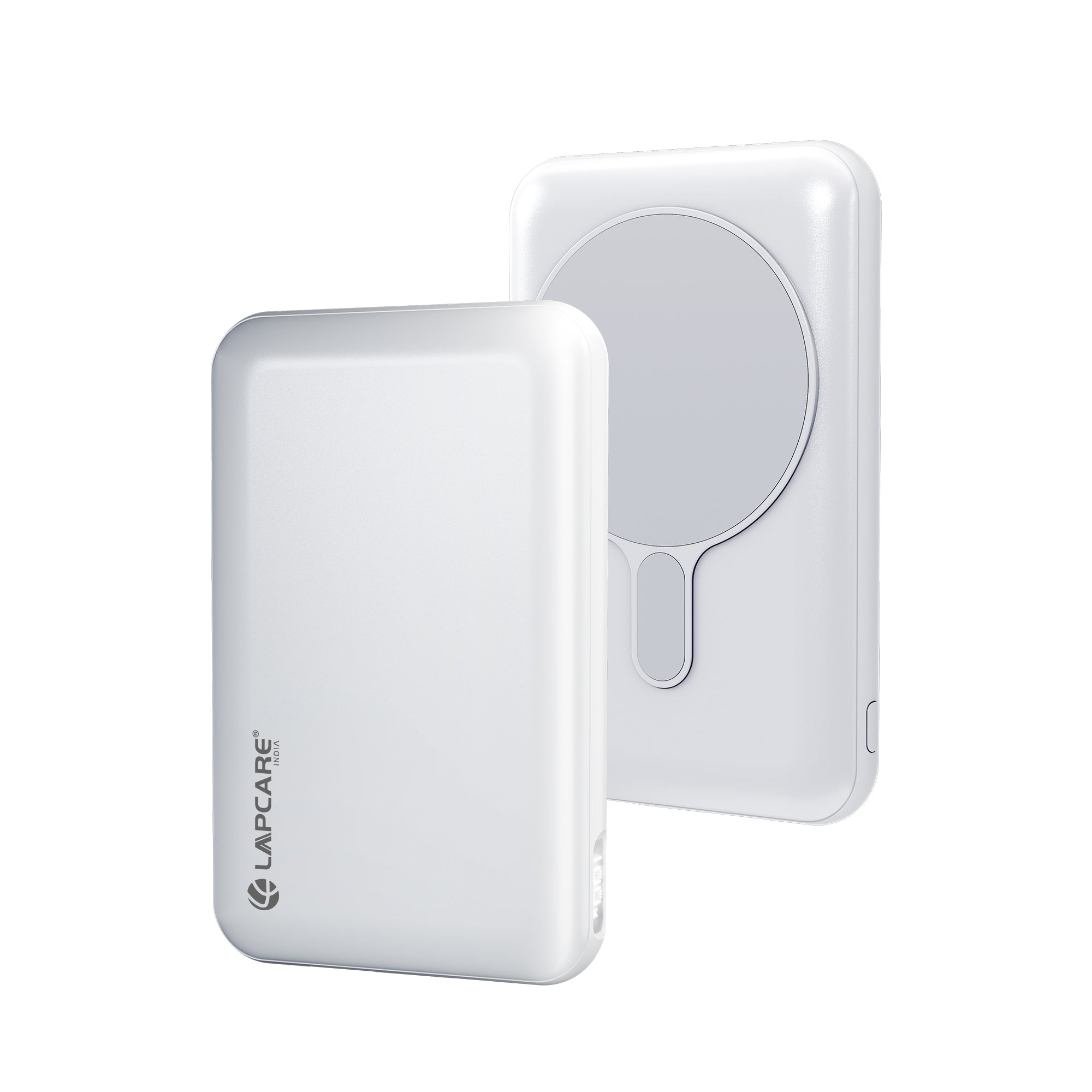 Riveraa 10000mAh Pocket Power Bank | 22.5W Fast Wired & 15W Mag-Safe Charging -White (LOX-201)