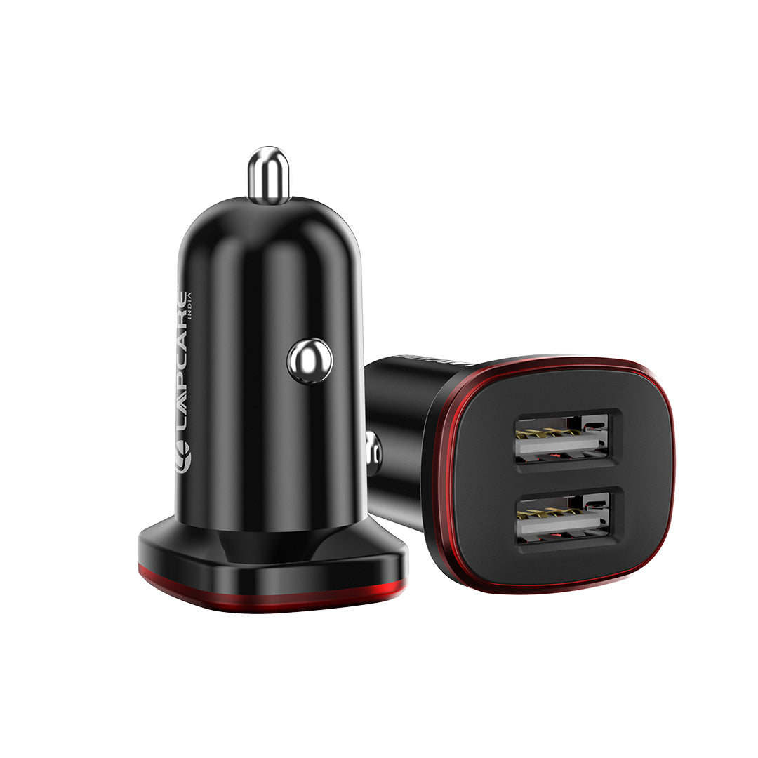 Carge 18W Dual USB Car Charger With Heat Resistant Material (LCC-810)