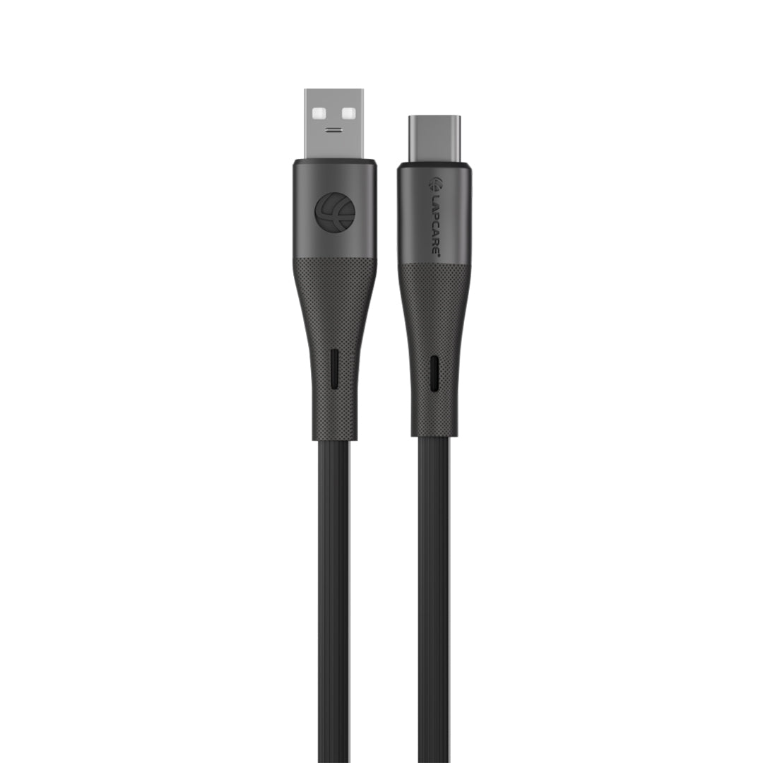 HOOK 60W USB to Type-C Fast Charging Durable PVC 1 Meter Cable- Black (LTC-387)