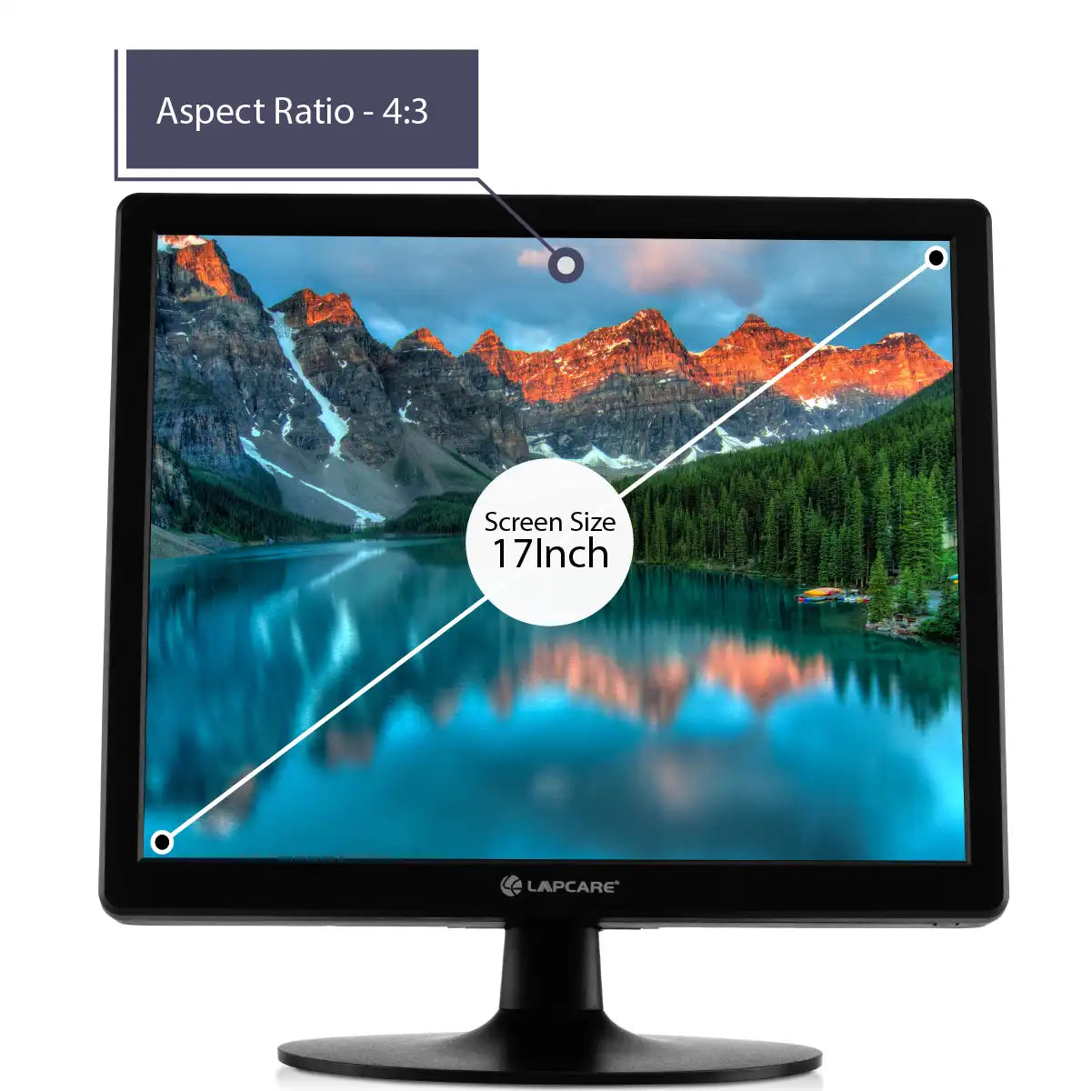 17" LED Monitor - (43.18CM) VGA HDMI (LM17SQ)