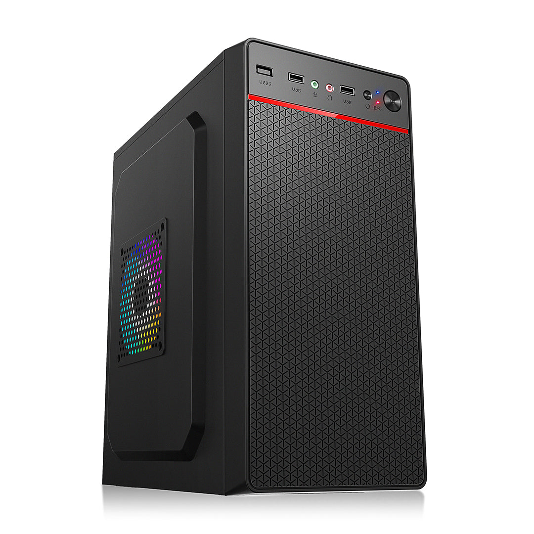 Infinity 1 Compact Micro ATX/ITX Case with Dual USB and Optimized Airflow (LOX-050)
