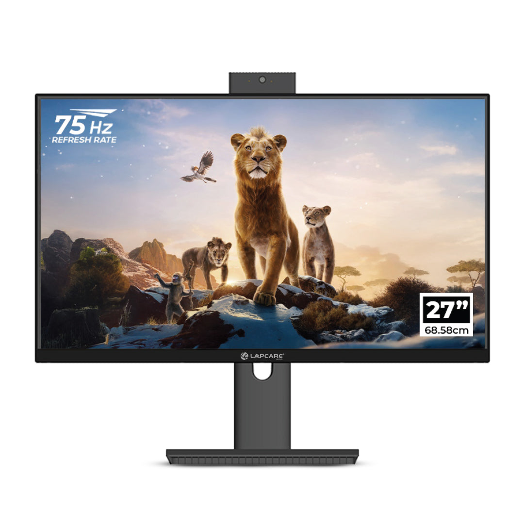 LM27GMW 27" (68.58 cm) LED Monitor with Inbuilt 2MP camera