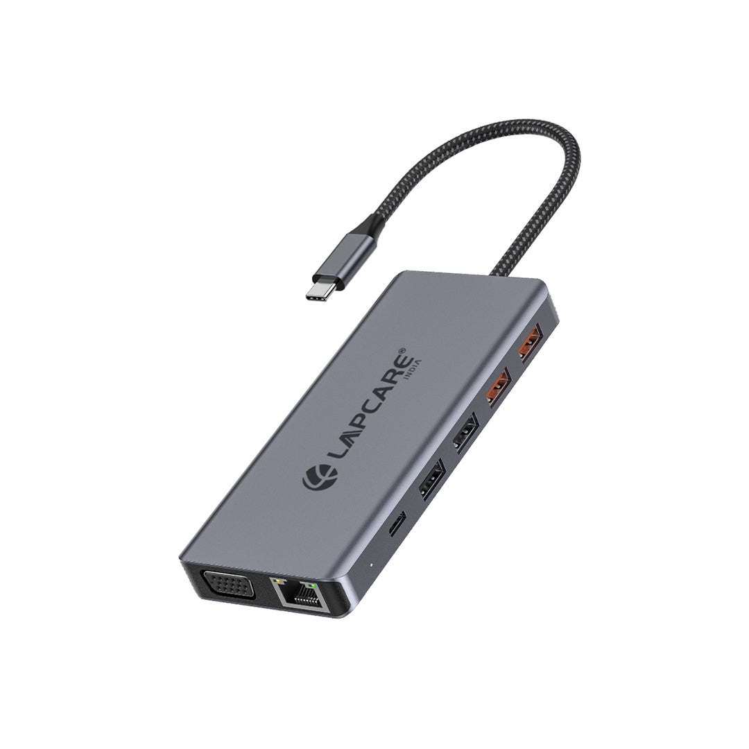 LAP-C 13-in-1 USB-C Docking Station with 4K HDMI & PD 100W (LOX-038)