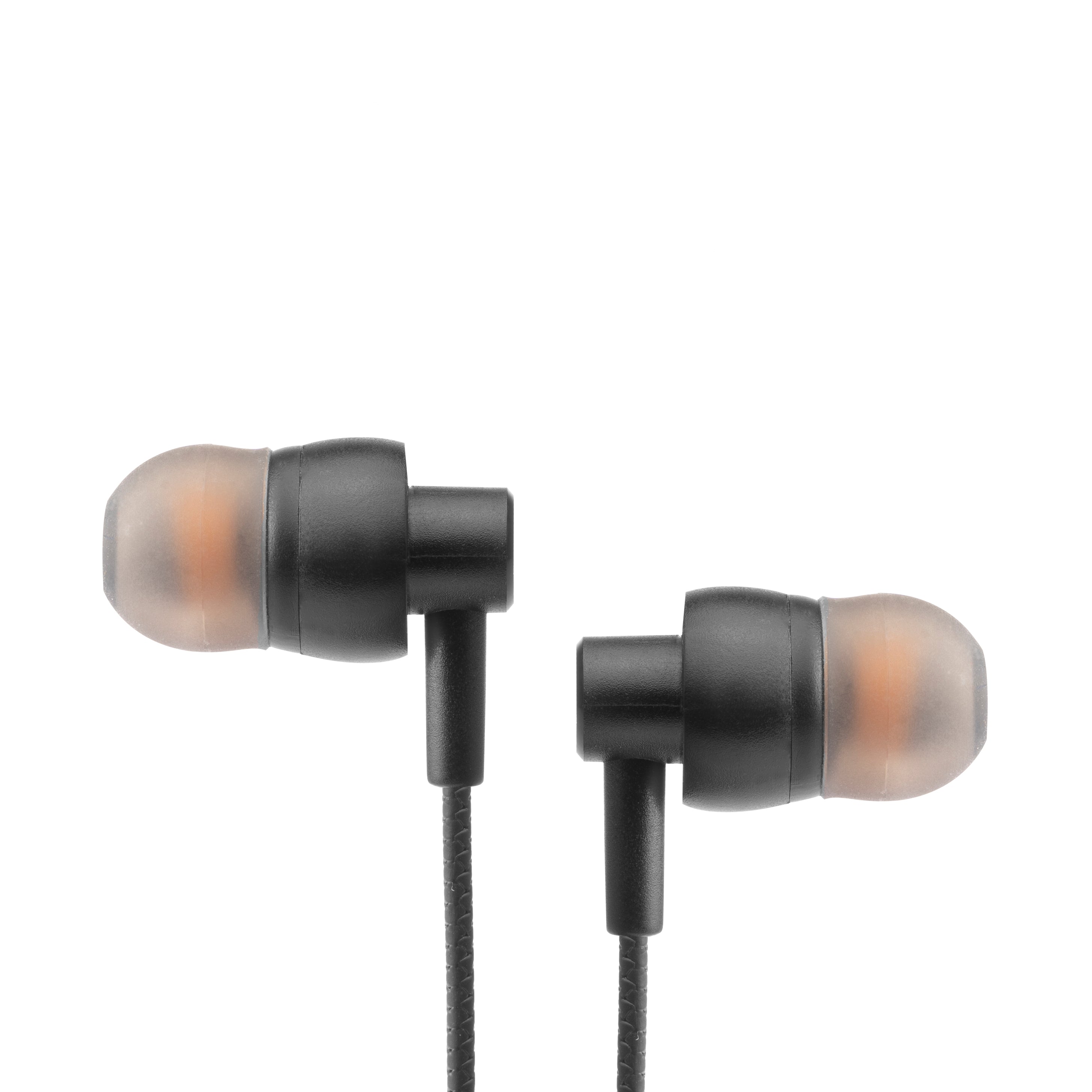 WOOBUDS V wired Earbuds with inbuilt MIC- Black (LBD-303)
