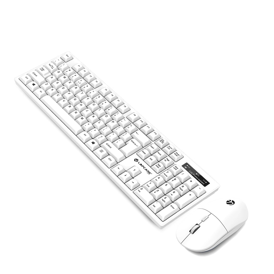 WL-102 Wireless Combo with 2.4G Wireless Technology (White)