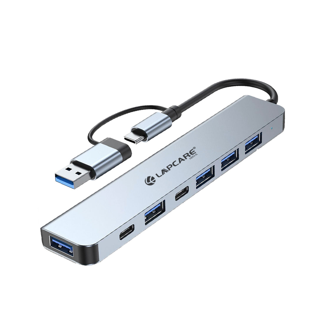 7-Port Hub USB & Type-C With 60W Power Delivery, 1 USB 3.0, 4 USB 2.0, 2 USB-C Ports (LHB-513)