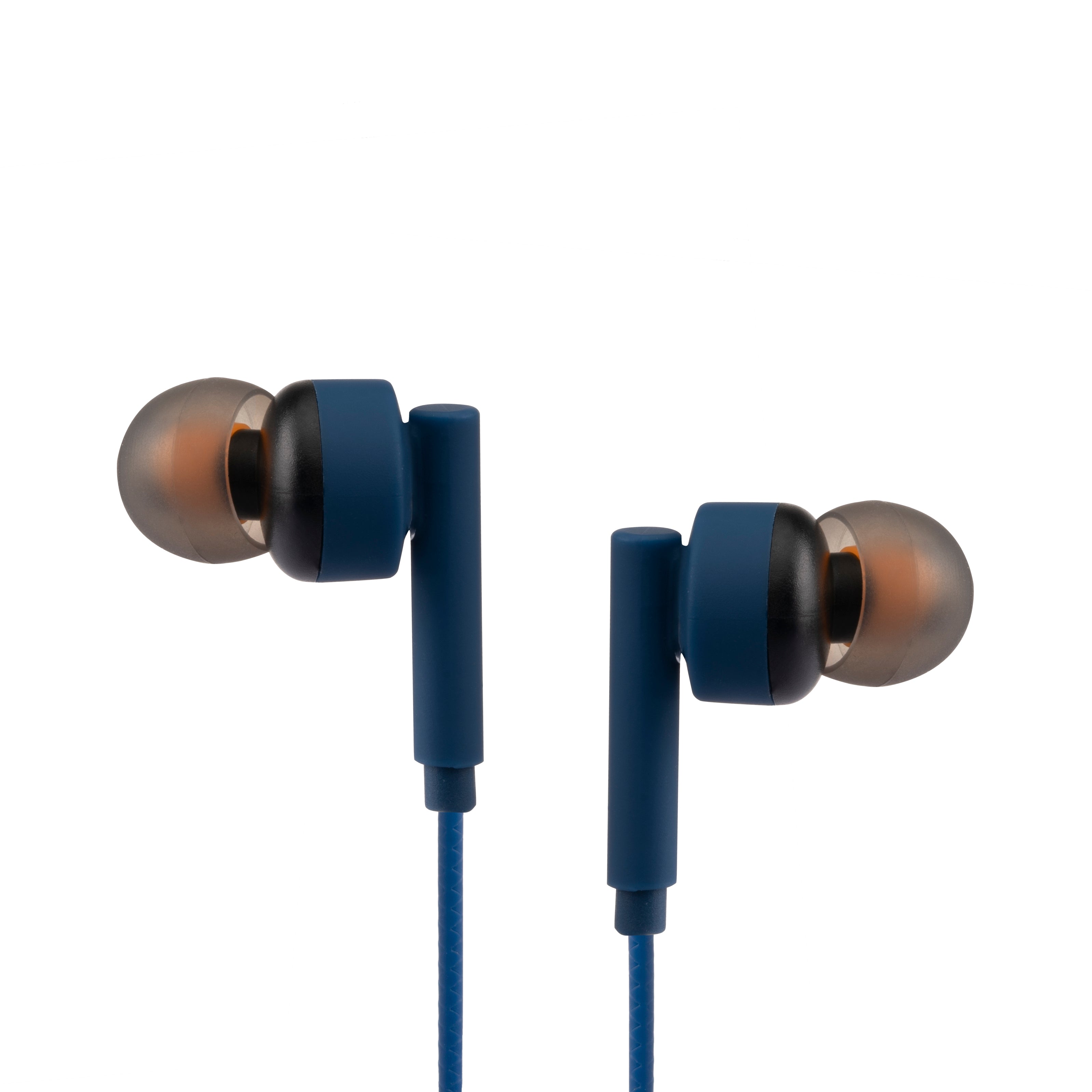 WOOBUDS VI wired Earbuds with inbuilt MIC- Blue (LBD-606)