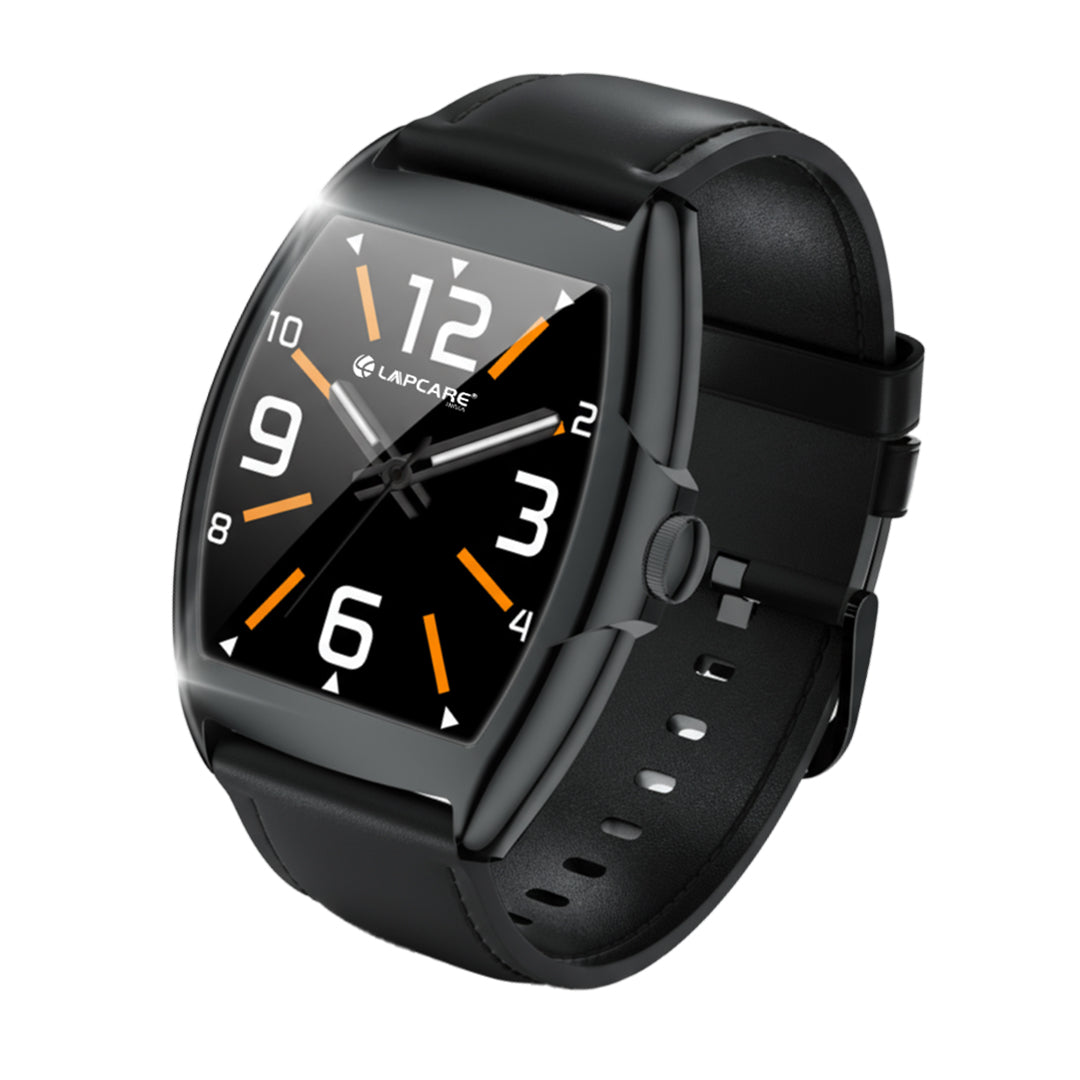 Dude Smart Watch with 1.77” AMOLED Display With Bluetooth Calling - Black (LSW-606)
