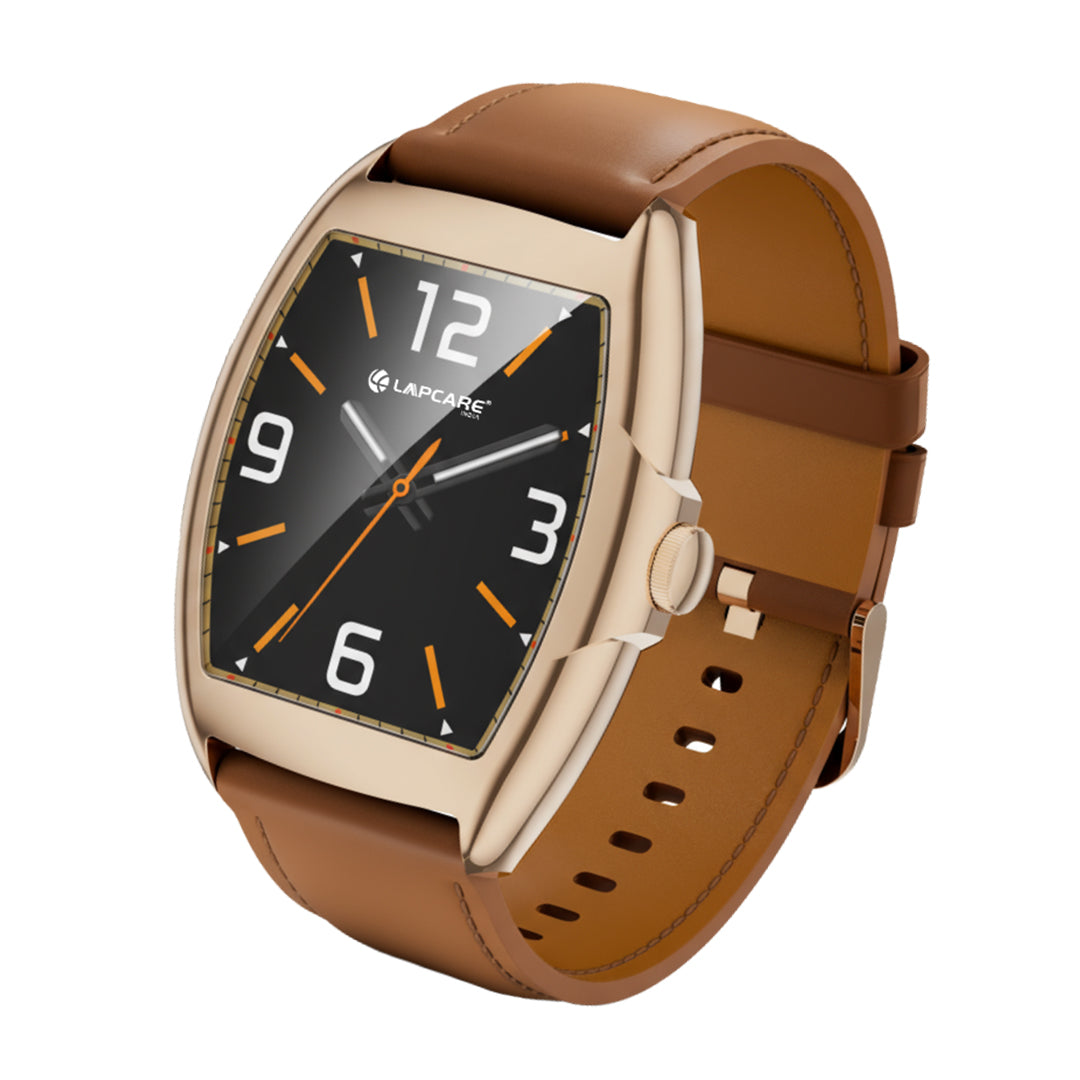 Dude Smart Watch with 1.77” AMOLED Display With Bluetooth Calling -Brown (LSW-606)