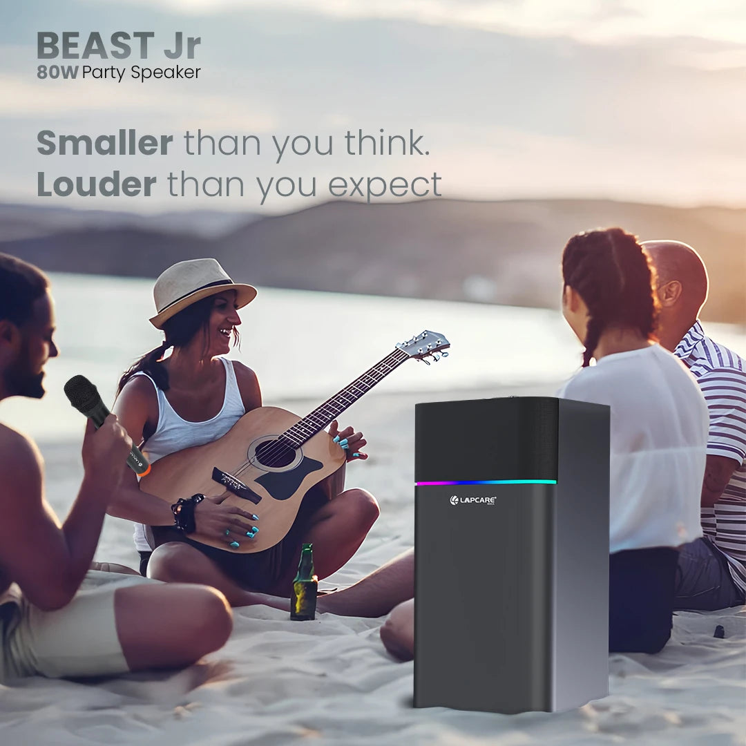Beast Jr 80W Bluetooth Party Speaker with RGB Lights & 6.5Inch Subwoofer (AXM-034)