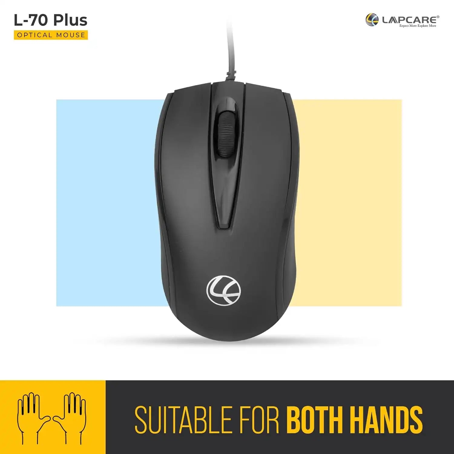 L-70 Plus USB Optical Mouse 1200dpi