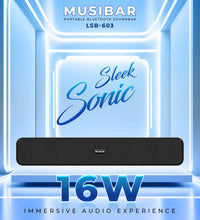 Musi Bar Portable 16W BT Soundbar Black (LSB-630)