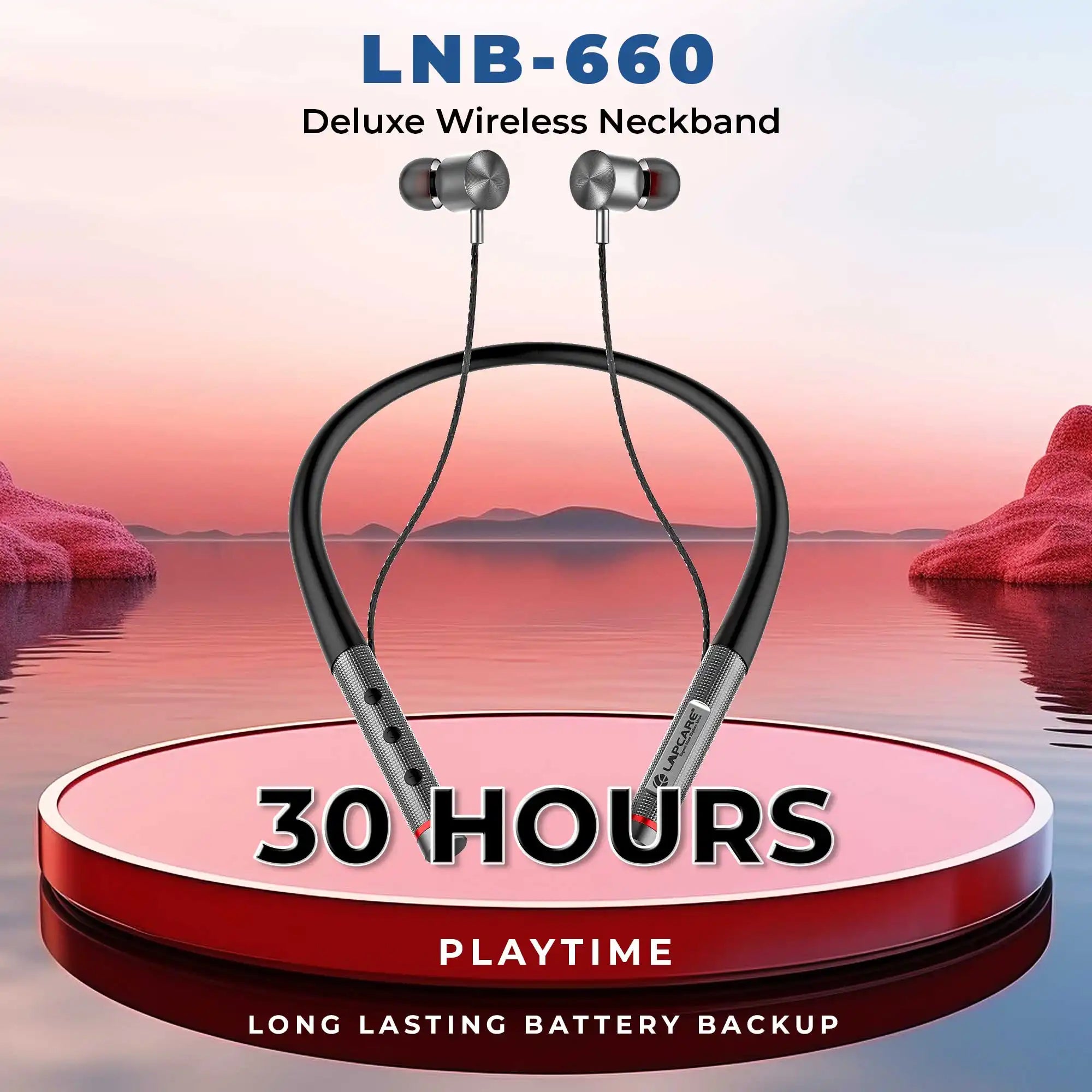 WOOBAND Deluxe Wireless neckband Grey (LNB-660)