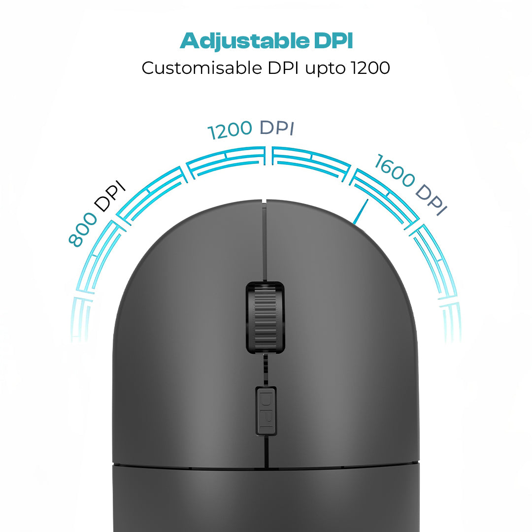 WL-102 Wireless Combo with 2.4G Wireless Technology (Black)