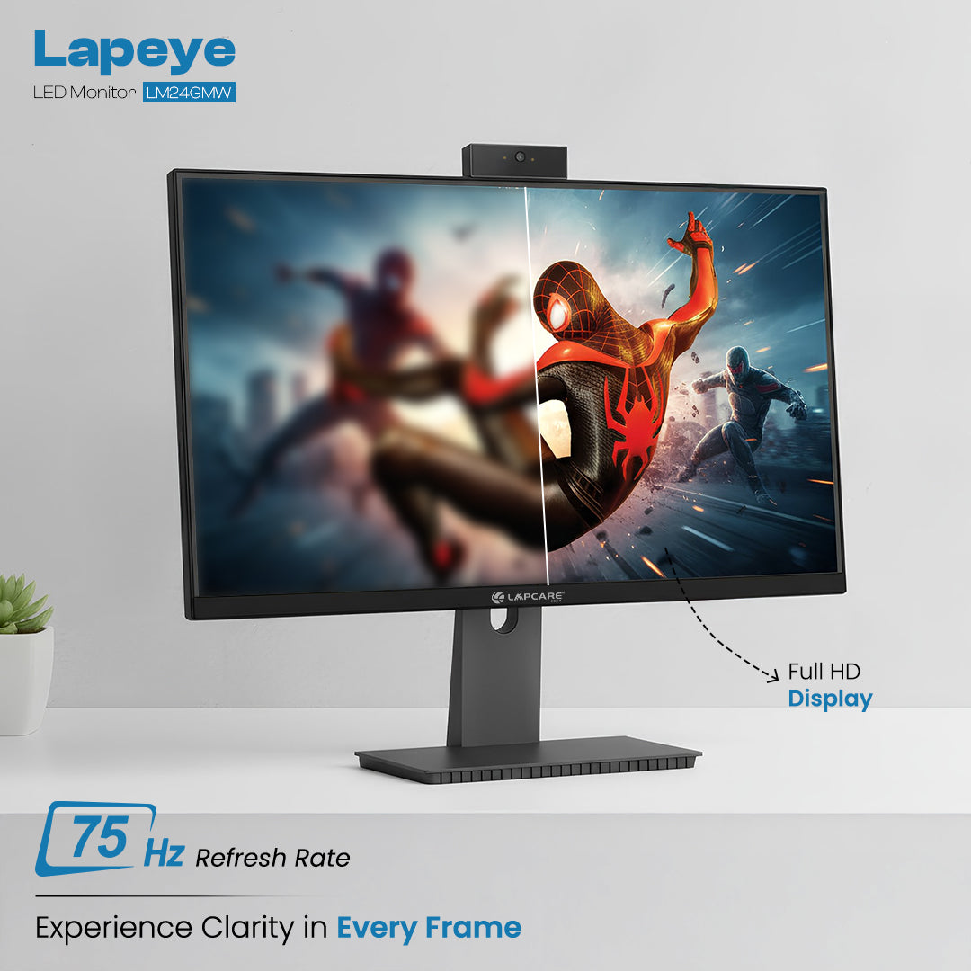 LM24GMW 24" (60.45 cm) LED Monitor with Inbuilt 2MP camera