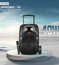LAPSONIC IV 40W Portable Trolley Speaker with Wireless Mic (LTS-612)