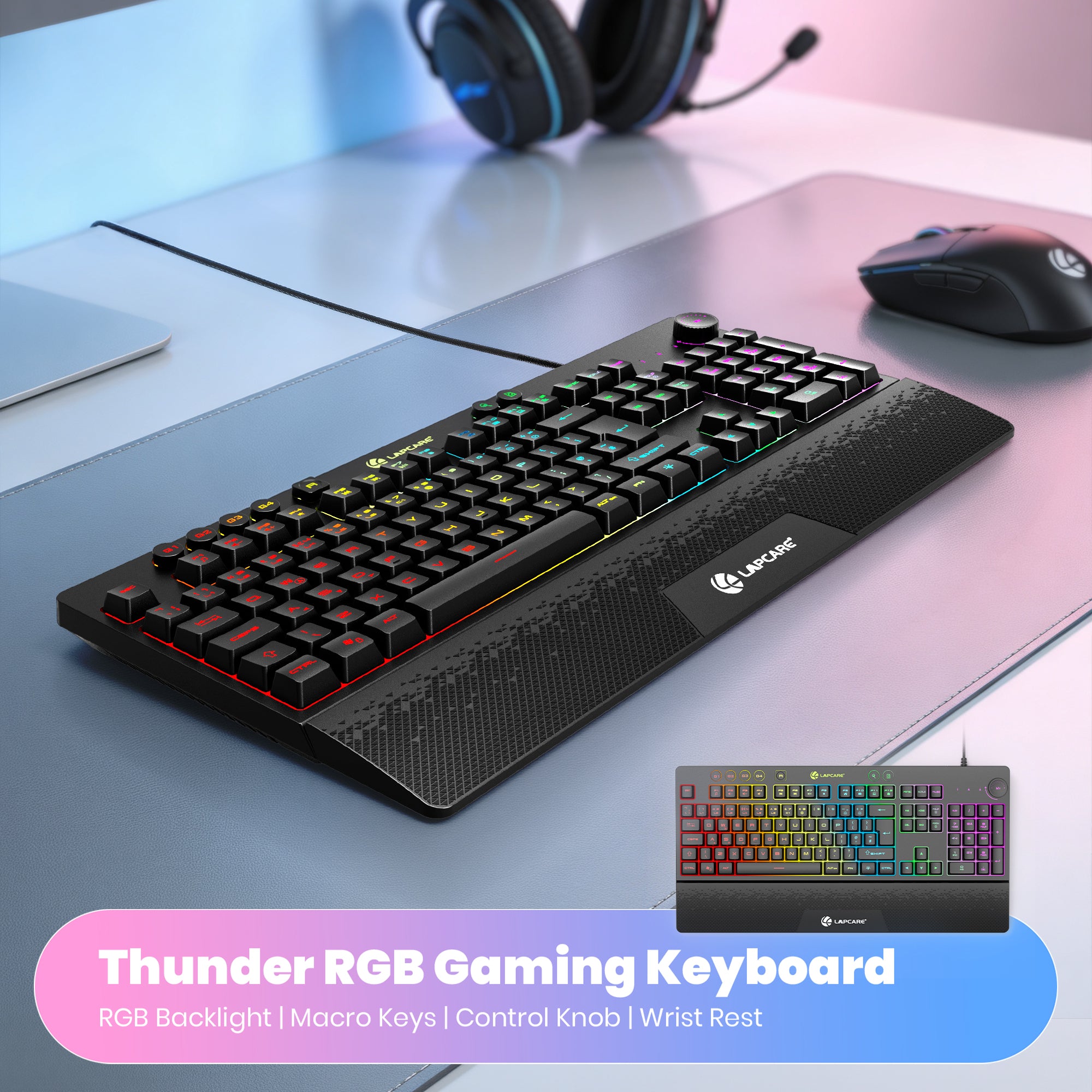 Thunder Champ Gaming Membrane Keyboard (LGK-111)