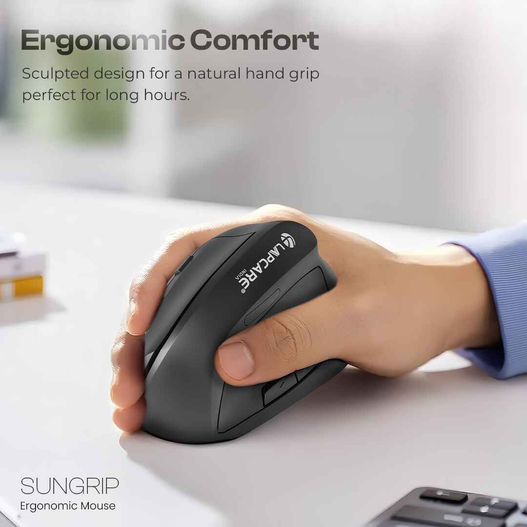 SunGrip 2.4GHz Wireless Mouse With Silent Clicks | 1600 DPI Adjustable (LWM-171)