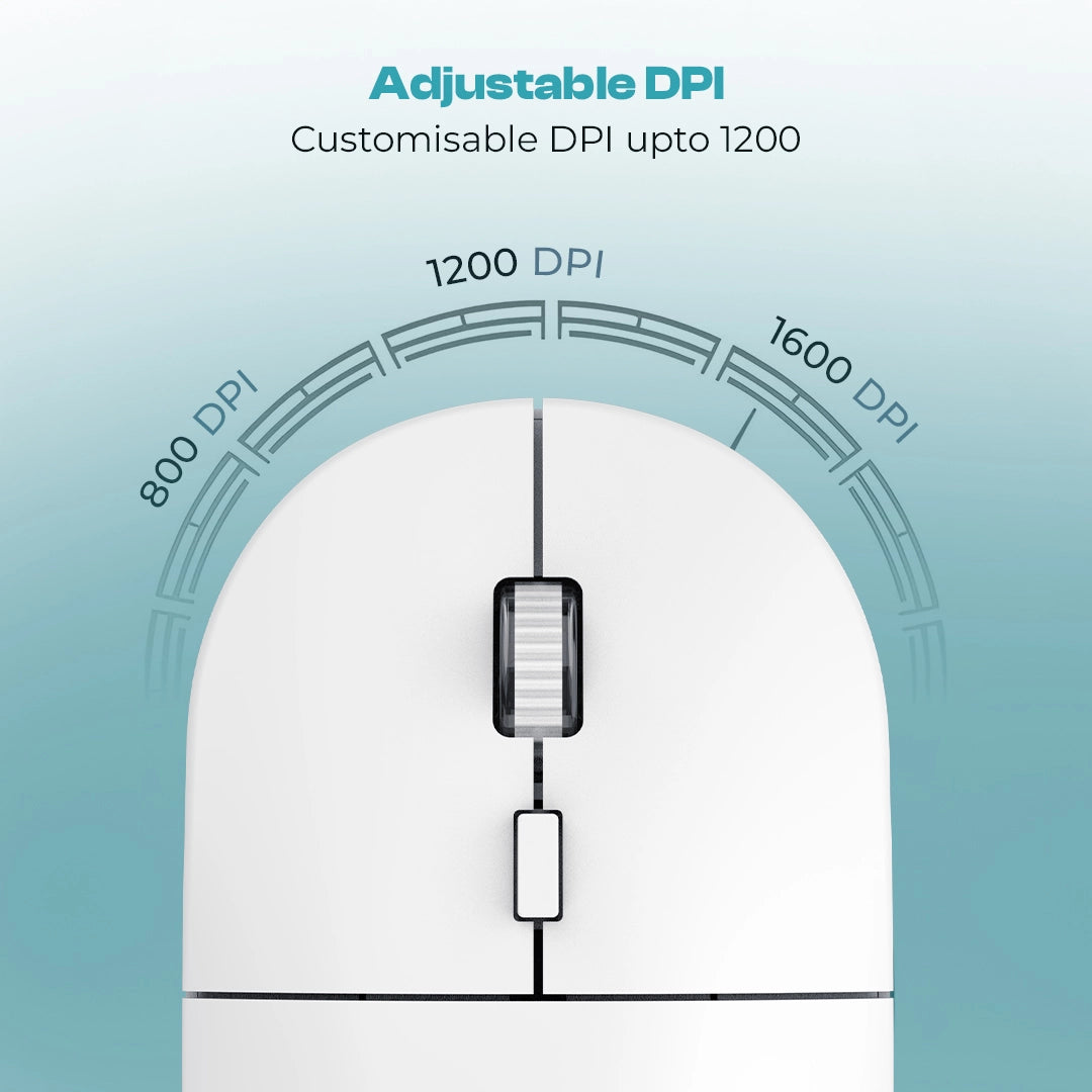 WL-102 Wireless Combo with 2.4G Wireless Technology (White)
