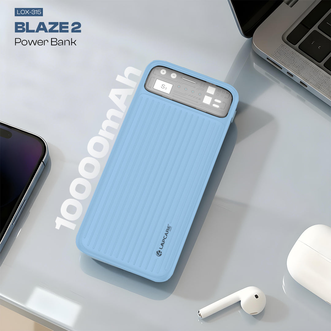 Blaze II 10000mAh Powerbank With 22.5W Fast Charging | Dual Output (LOX-315)