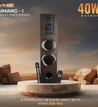 Umang I 40W Tower Speakers with Wireless Mic (LTS-627)