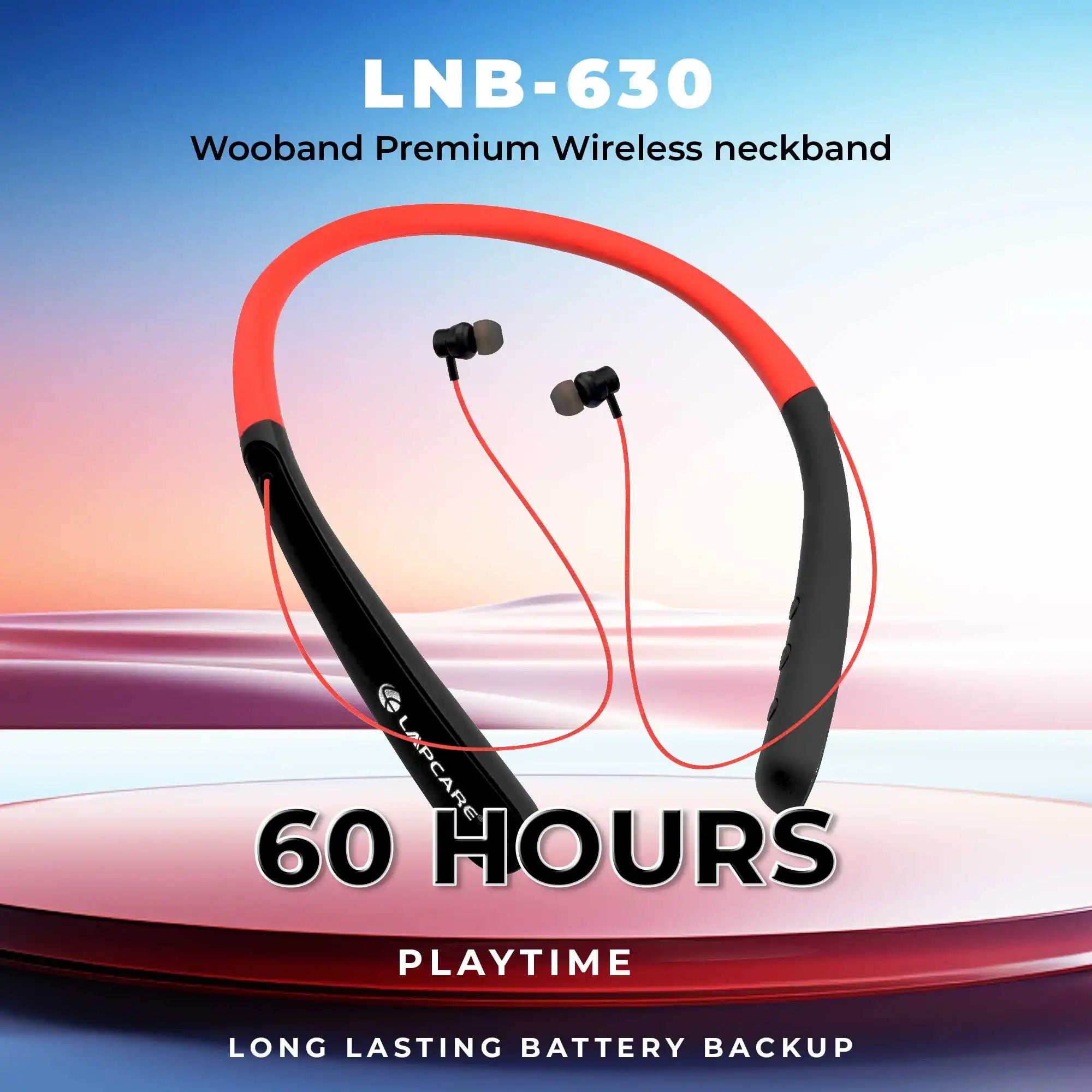 WOOBAND Premium Wireless neckband Red (LNB-630)