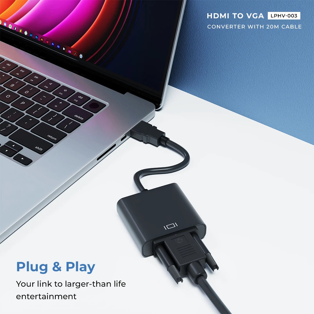 HDMI to VGA Converter with 20CM Cable