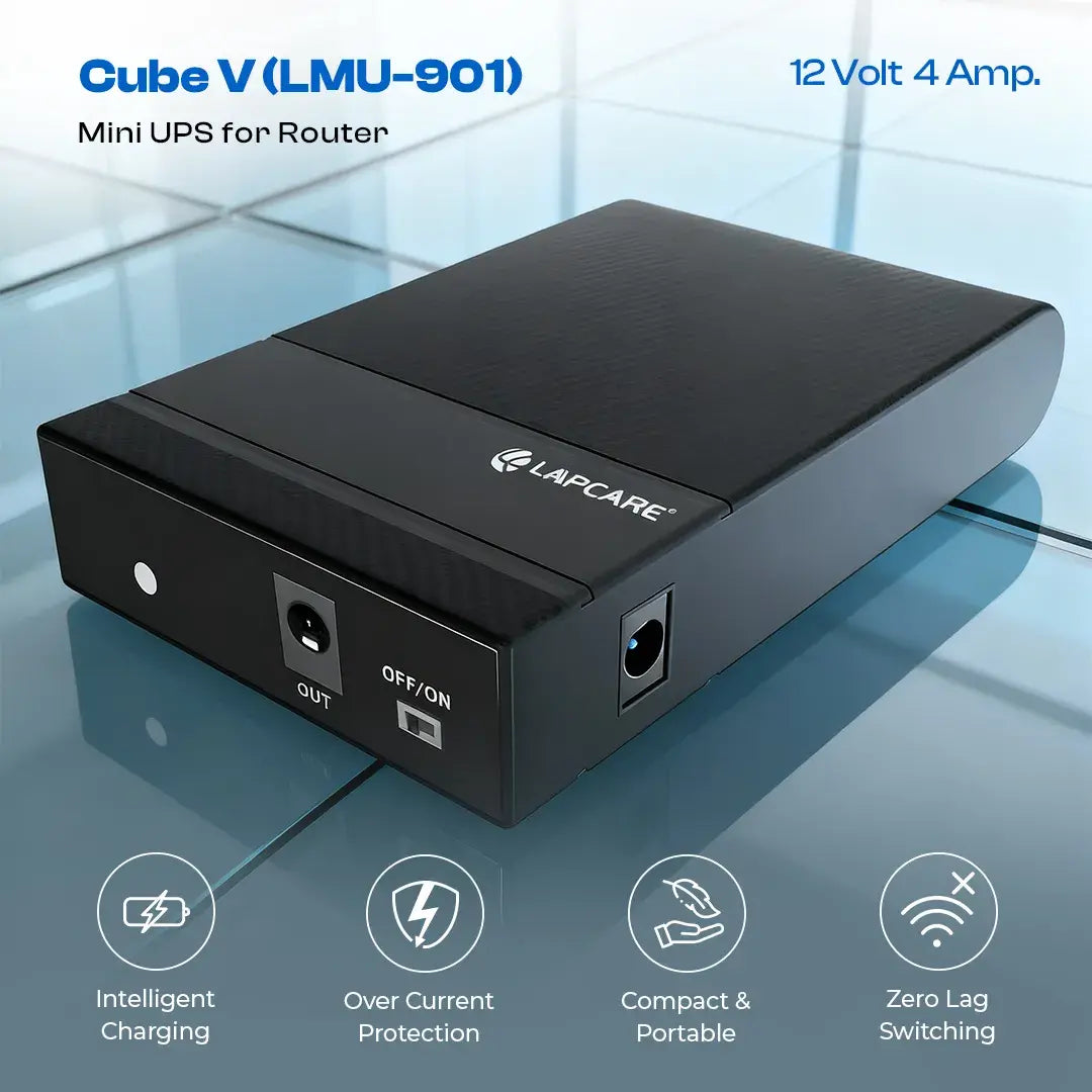 Cube V Mini UPS for Router with 8000mAh Battery (LMU-901)