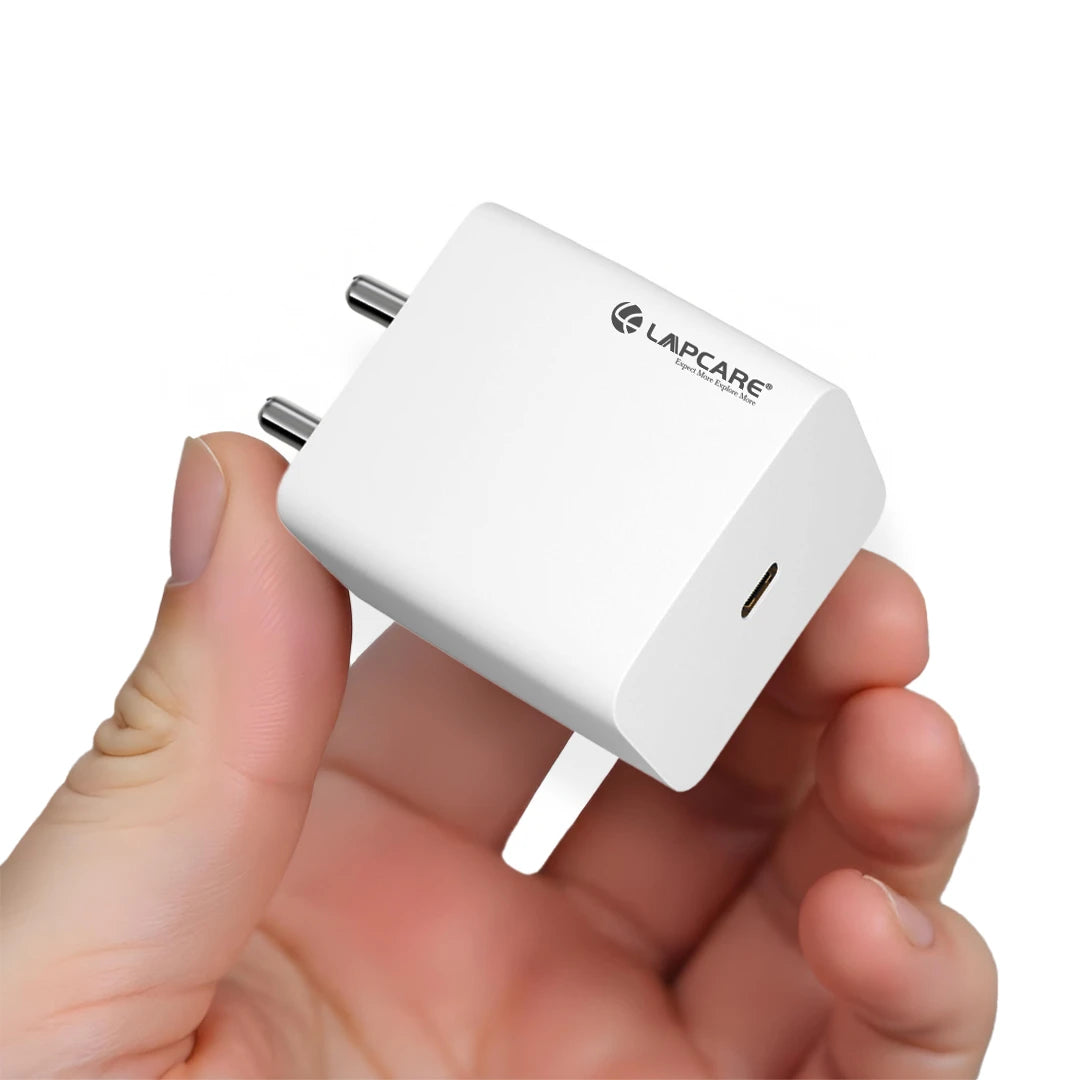 THURSTY 25W Superfast Wall Charger with Type-C Port, 3.5KV Serge Protection
