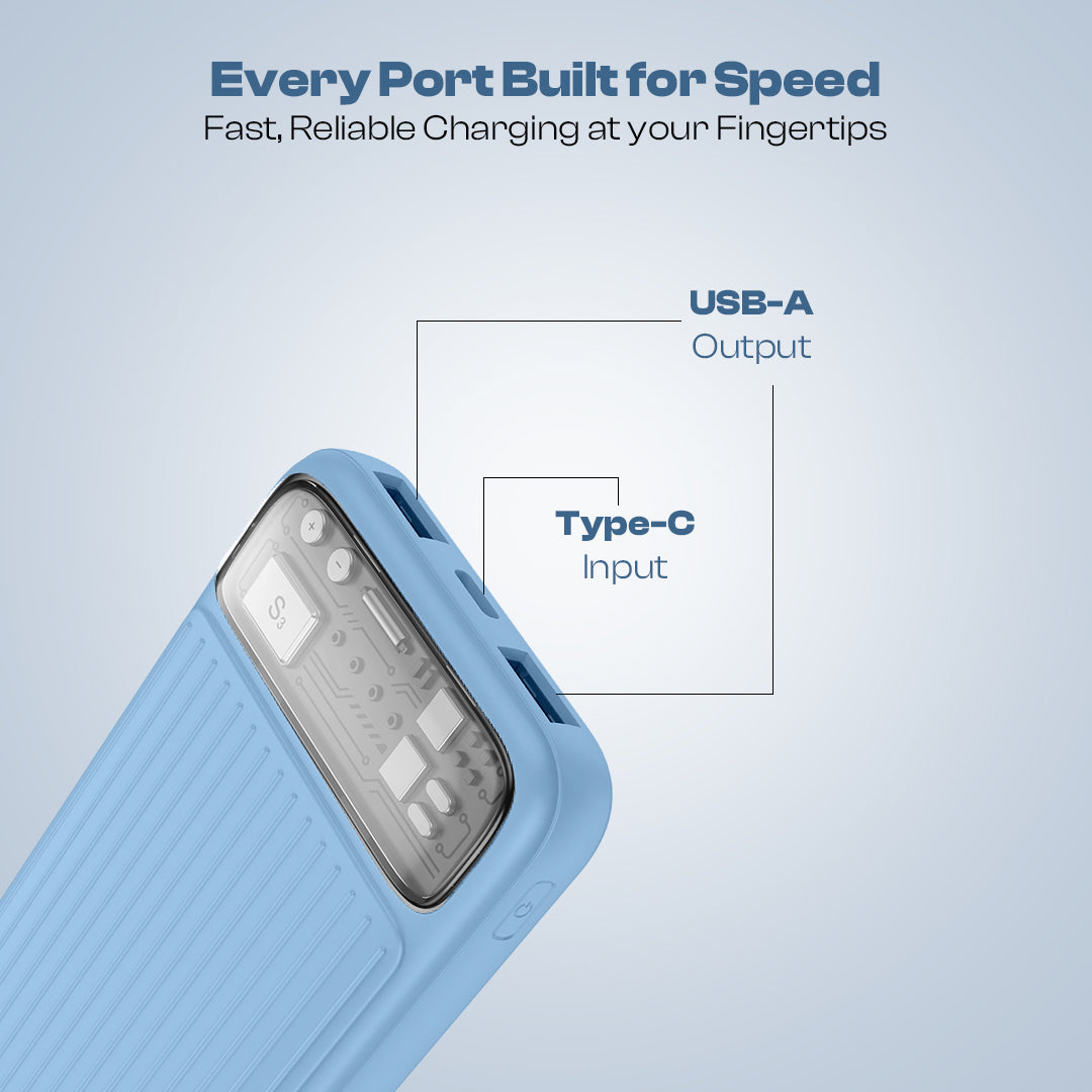 Blaze II 10000mAh Powerbank With 22.5W Fast Charging | Dual Output (LOX-315)