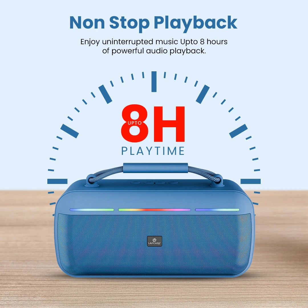 Roxx 30W Portable Party Speaker with RGB Lights & TWS Function - Blue (AXM-001)