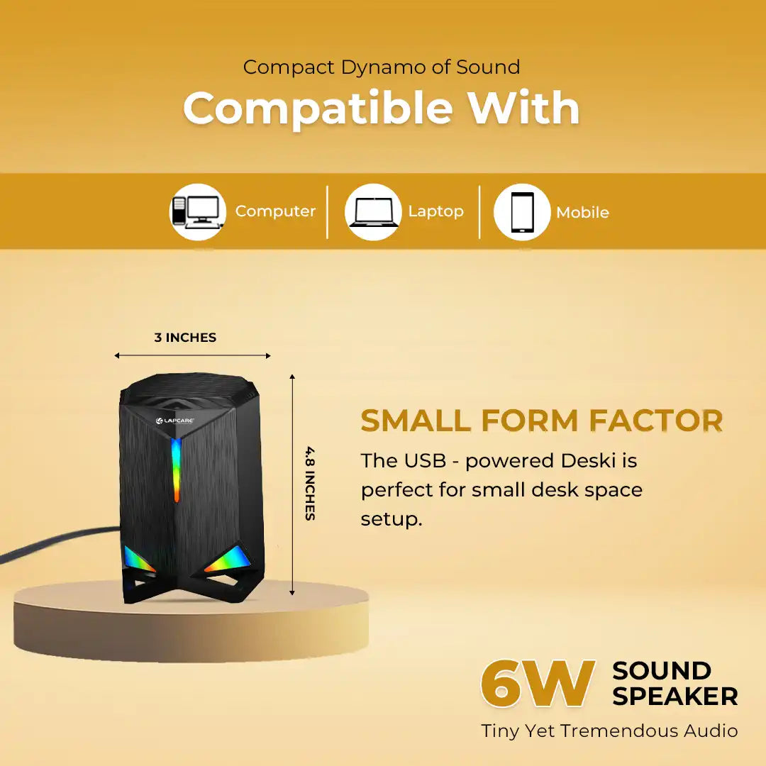 Deski USB 2 Computer Speaker (LUS-009)