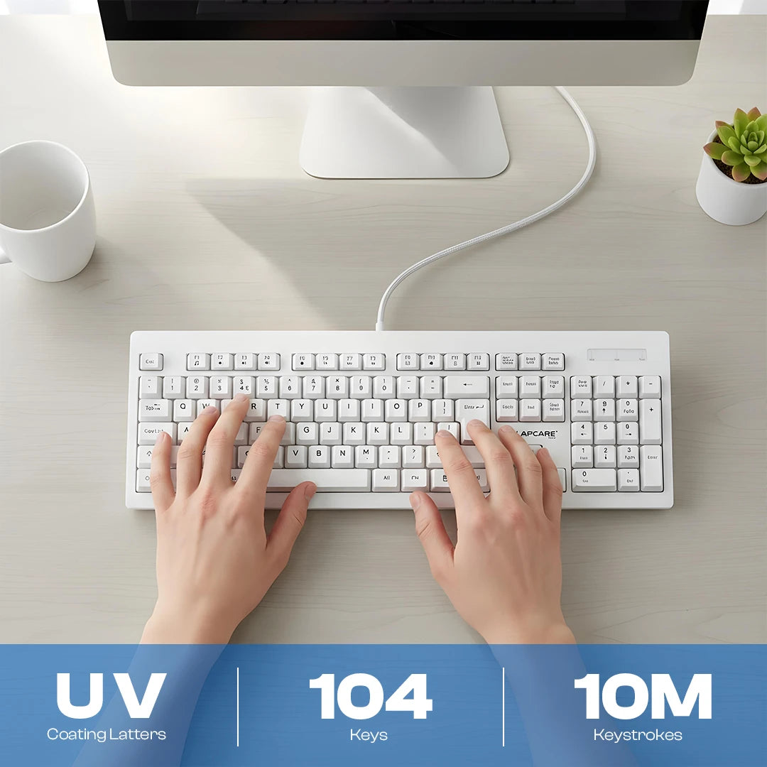 USB Alfa Keyboard 6 With 104 Keys, Wired, Plug & Play (LOX-105)