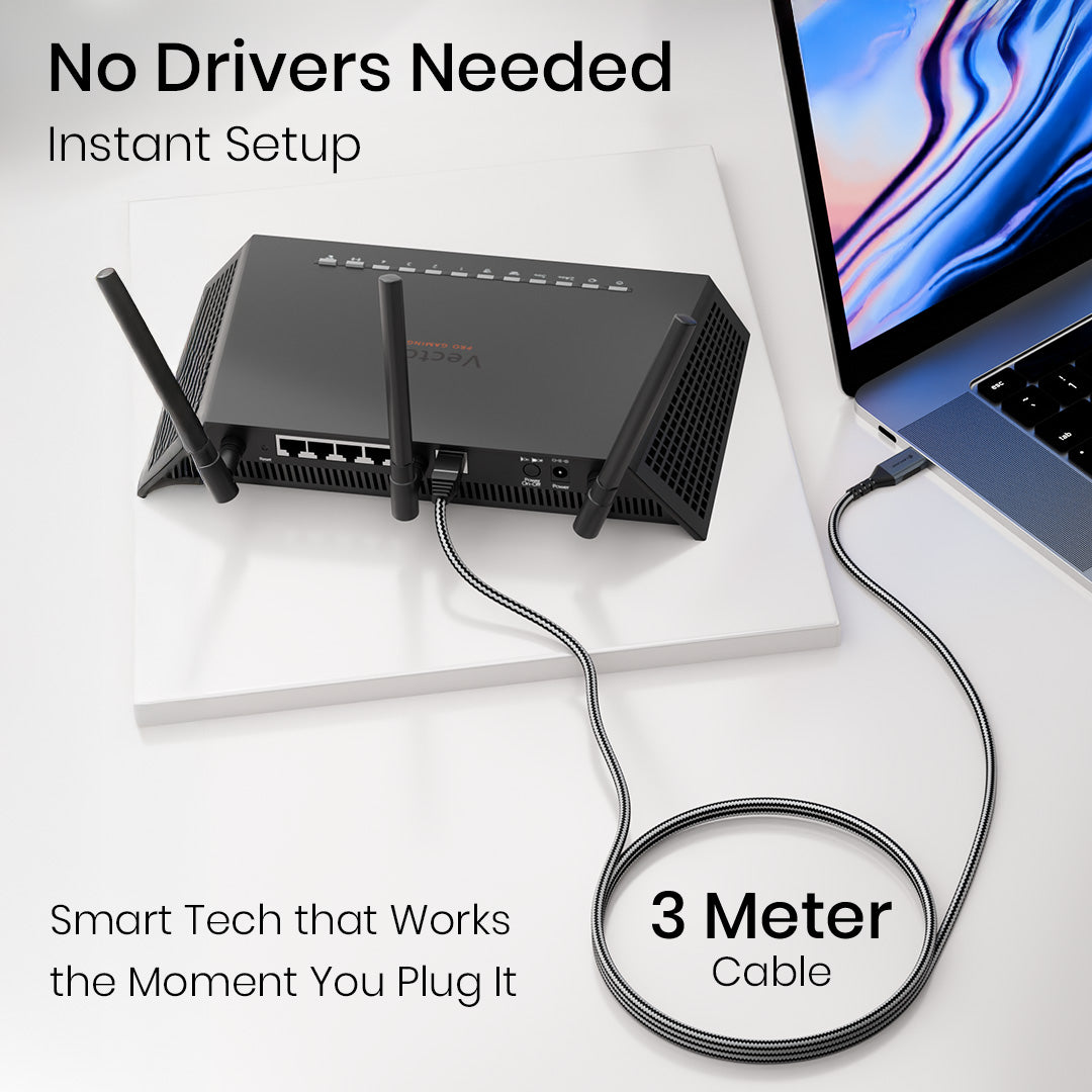 Type-C to RJ45 Gigabit Ethernet Adapter