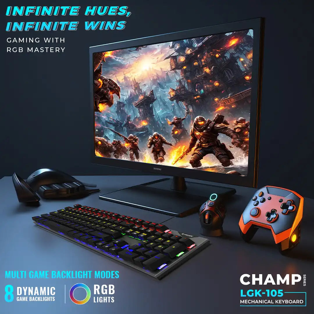 Champ LGK-105 Mechanical RBG Gaming Keyboard