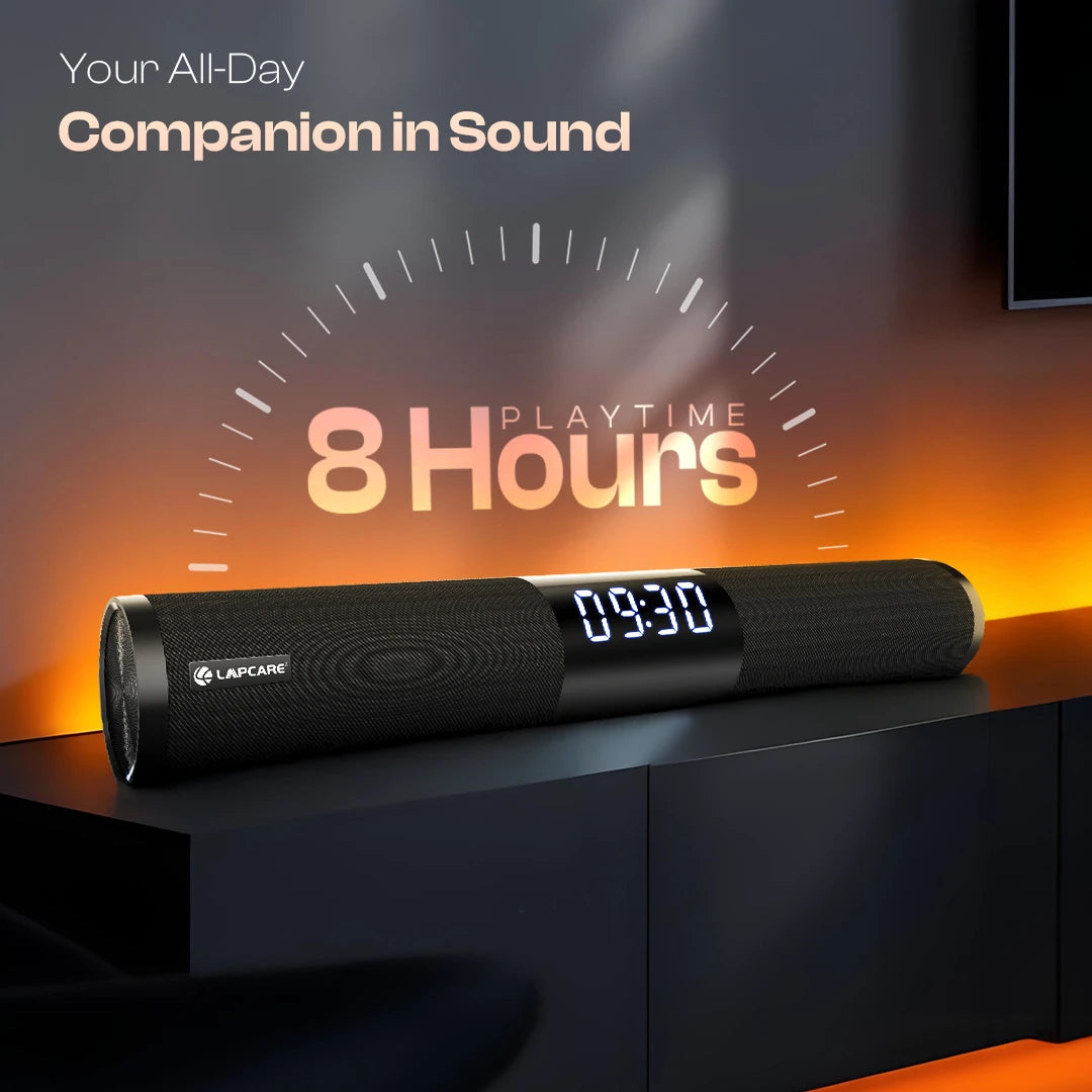 Vibex 30W RMS Multifunction BT Soundbar with Clock, LED Display (LOX-006)