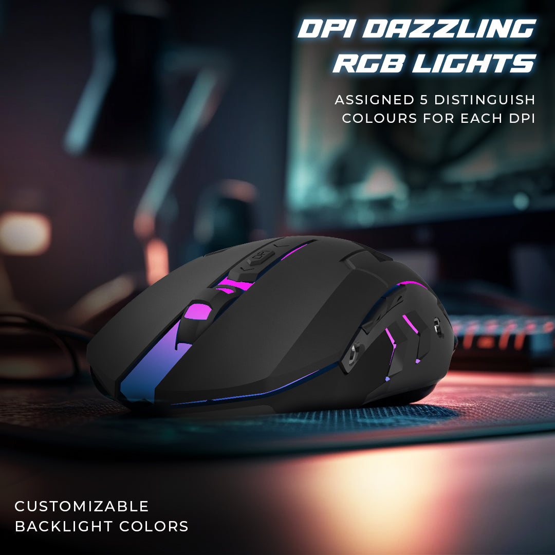 Champ LGM-100 3600dpi RBG Gaming Mouse