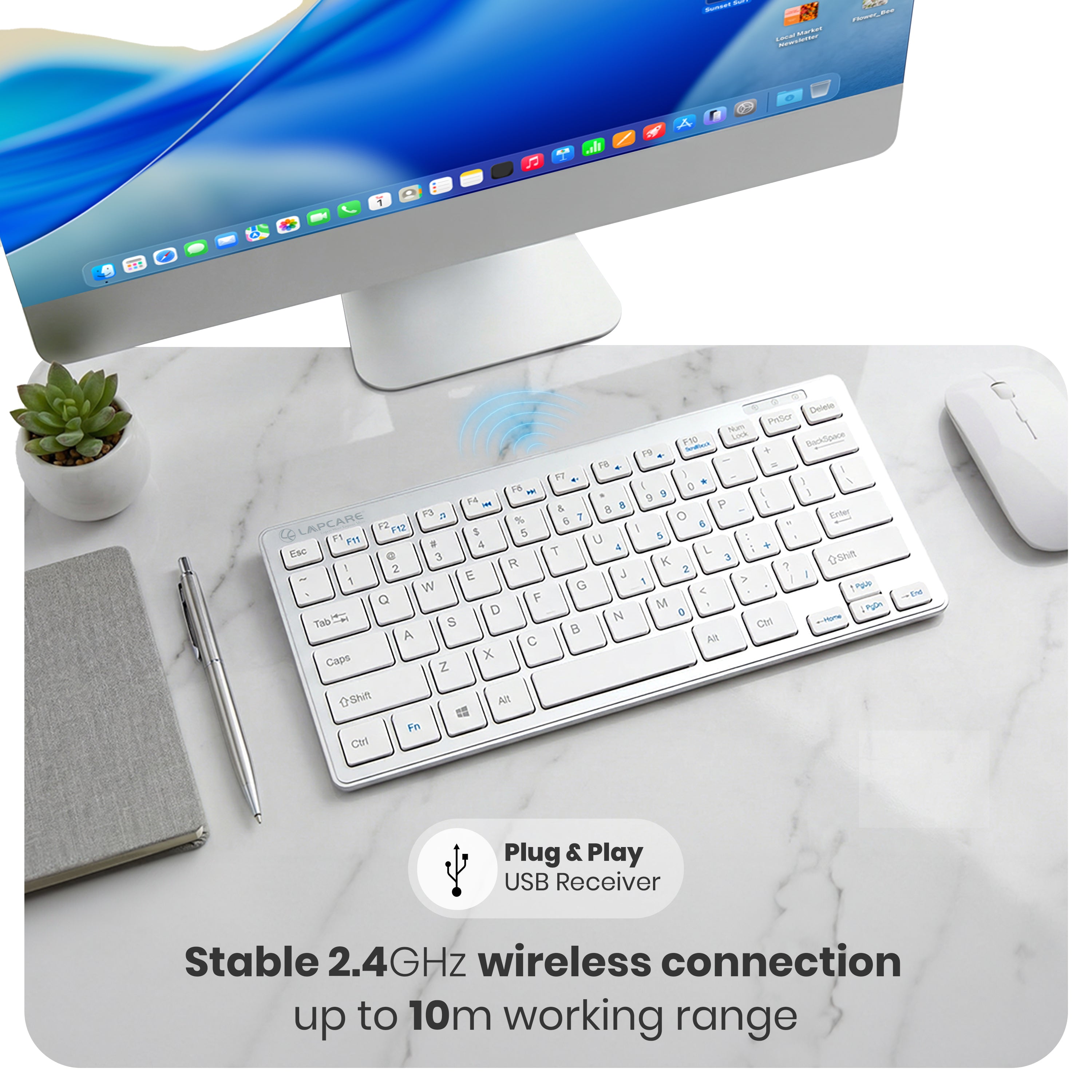 D-Lite Plus Mini Wireless KBD (D-Lite + Silver)