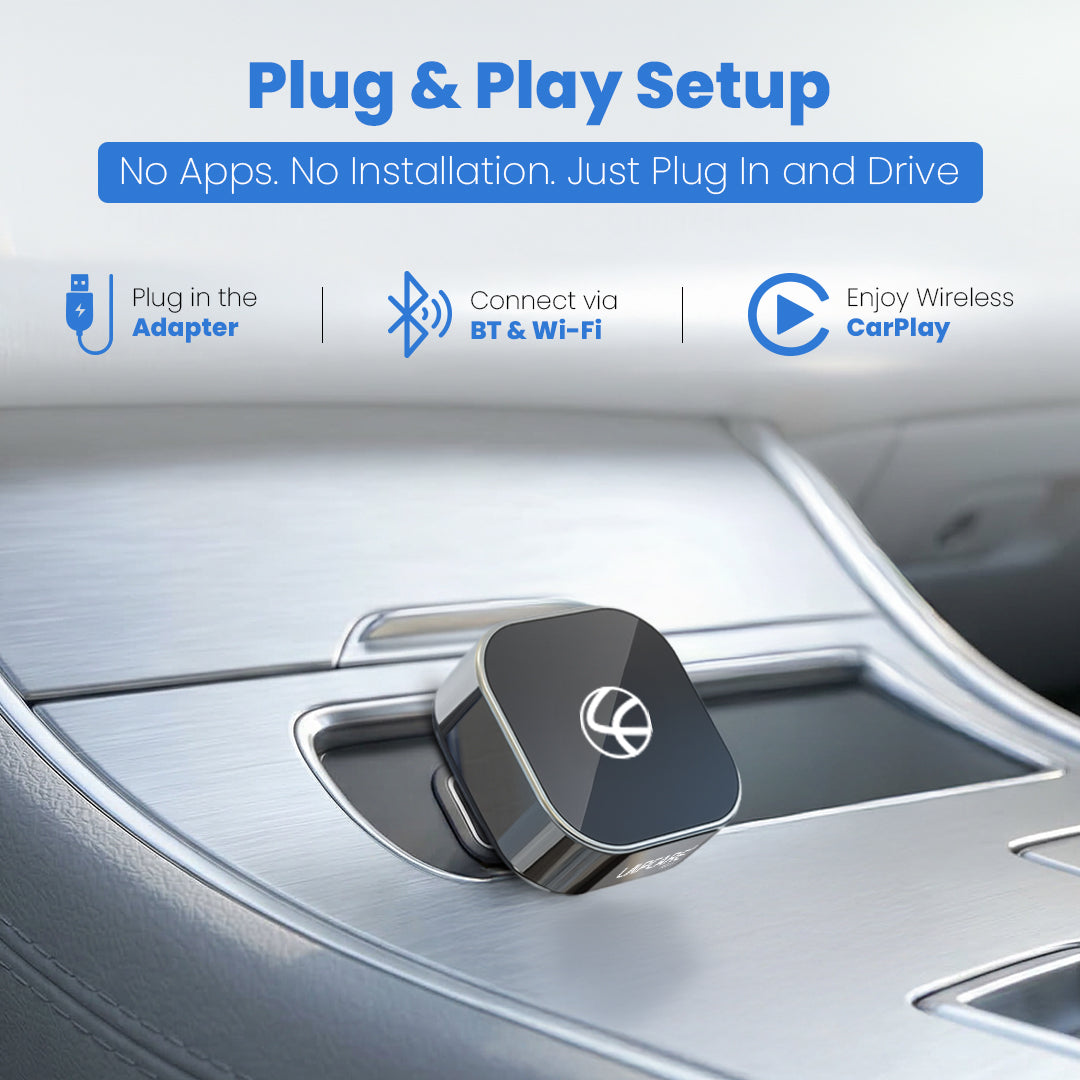 2-in-1 Wireless CarPlay & Android Auto Adapter | USB-C Converter (LOX-833)