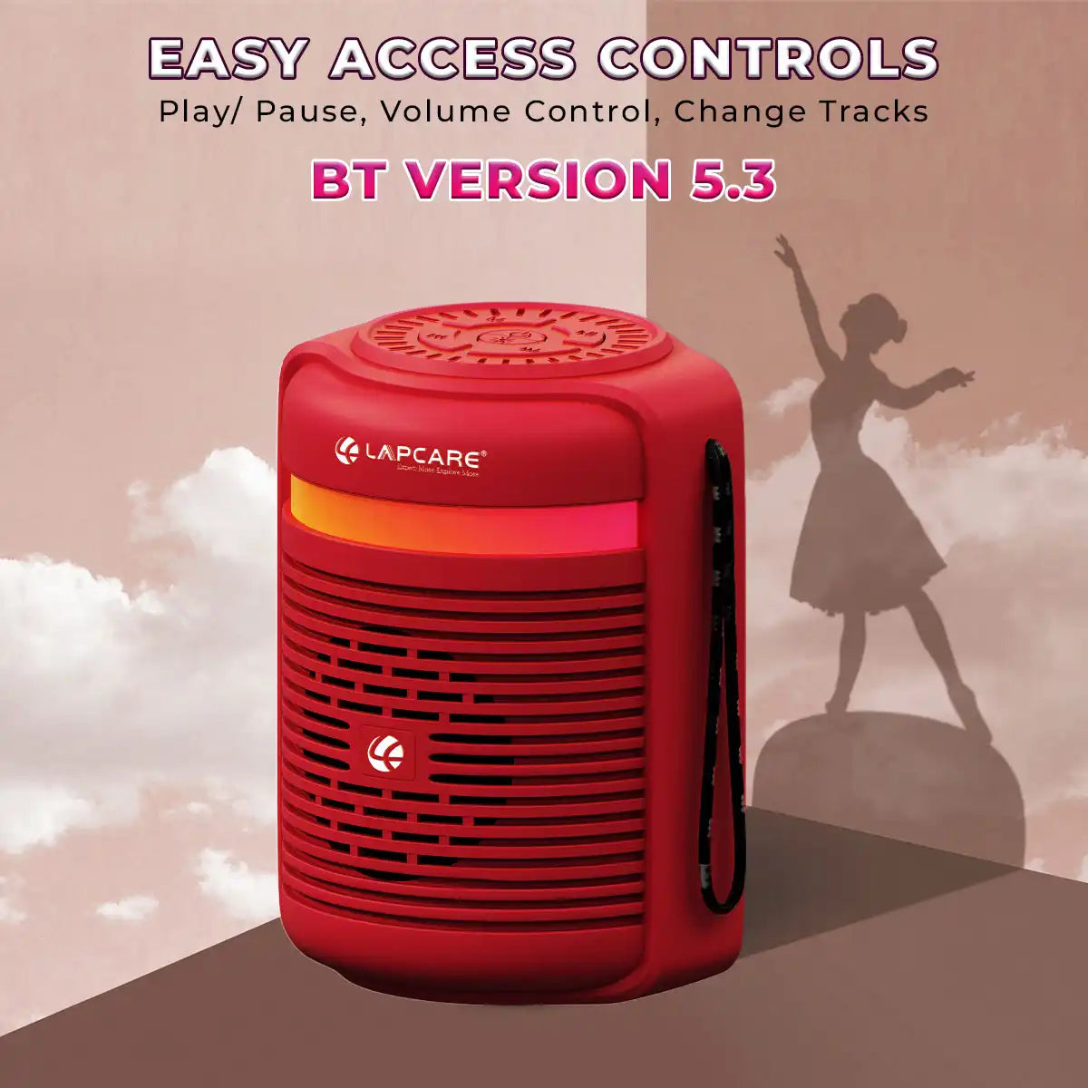 Tiffin Portable 10W BT Speaker Red (LBS-300)
