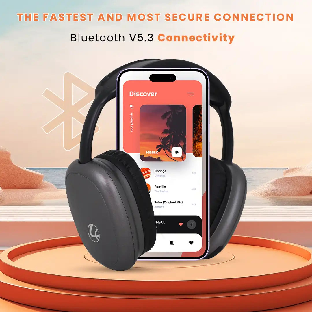 EERS Wireless Bluetooth Headphone With Upto 30 Hrs* Playtime (Metallic Grey)