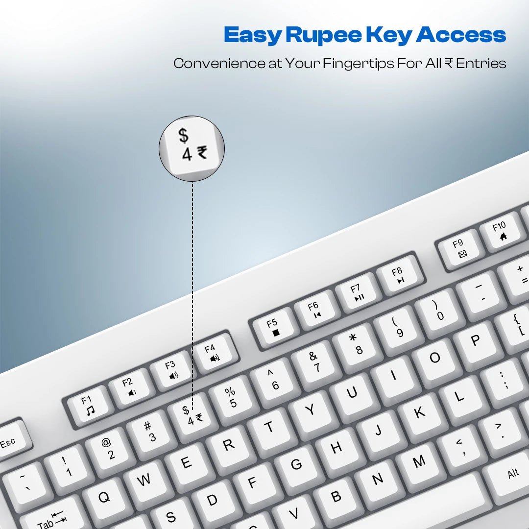 USB Alfa Keyboard 6 With 104 Keys, Wired, Plug & Play (LOX-105)