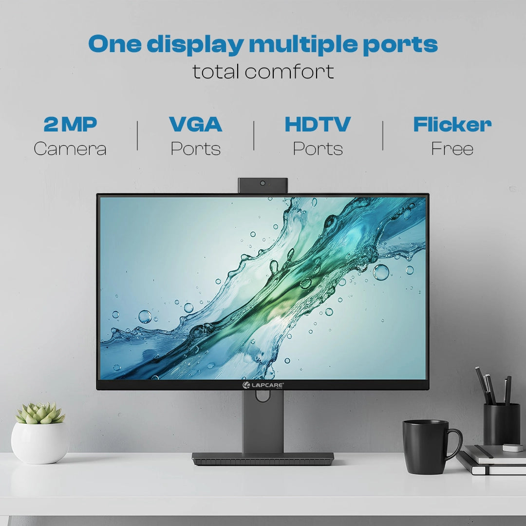 LM24GMW 24" (60.45 cm) LED Monitor with Inbuilt 2MP camera