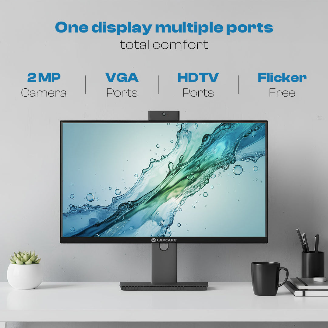 LM24GMW 24" (60.45 cm) LED Monitor with Inbuilt 2MP camera