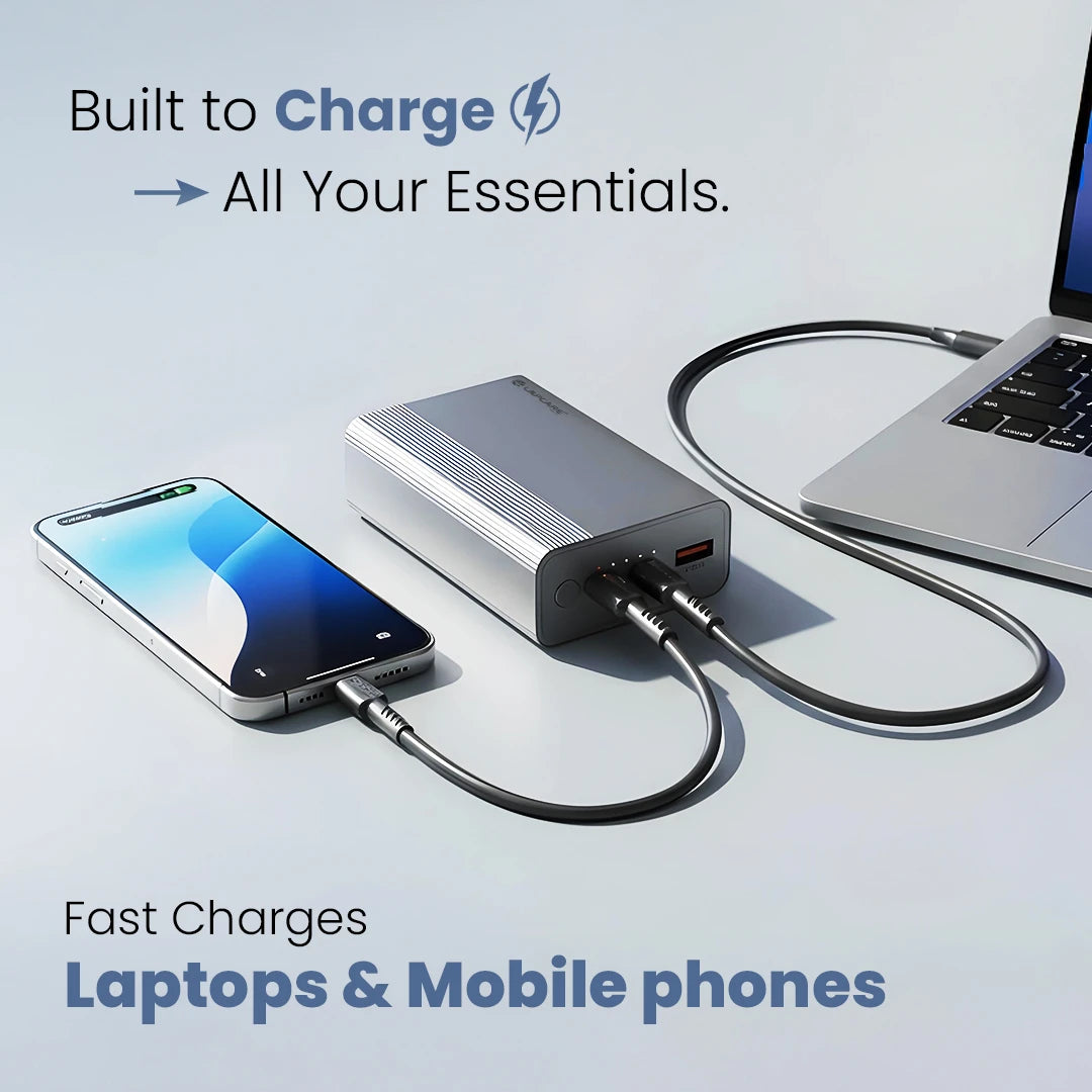 BOOST 65W Fast Charging Powerbank | 20000mAh | Dual Type-C & USB Output (LOX-232)