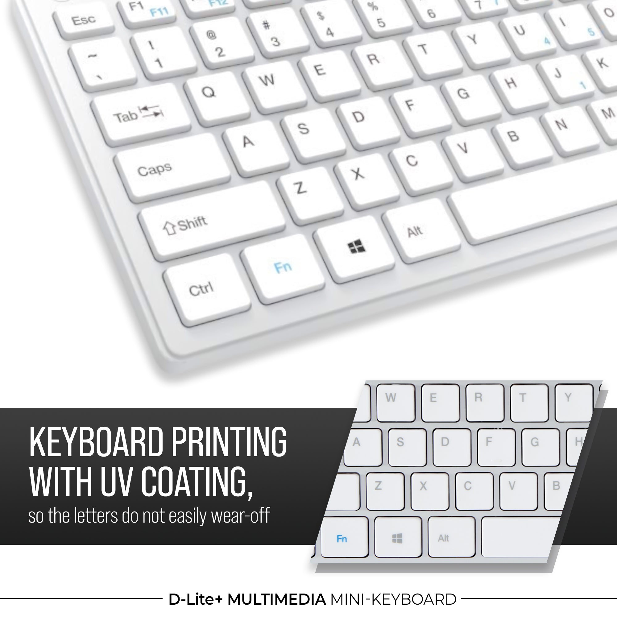 D-Lite Plus Mini Wireless KBD (D-Lite + Silver)